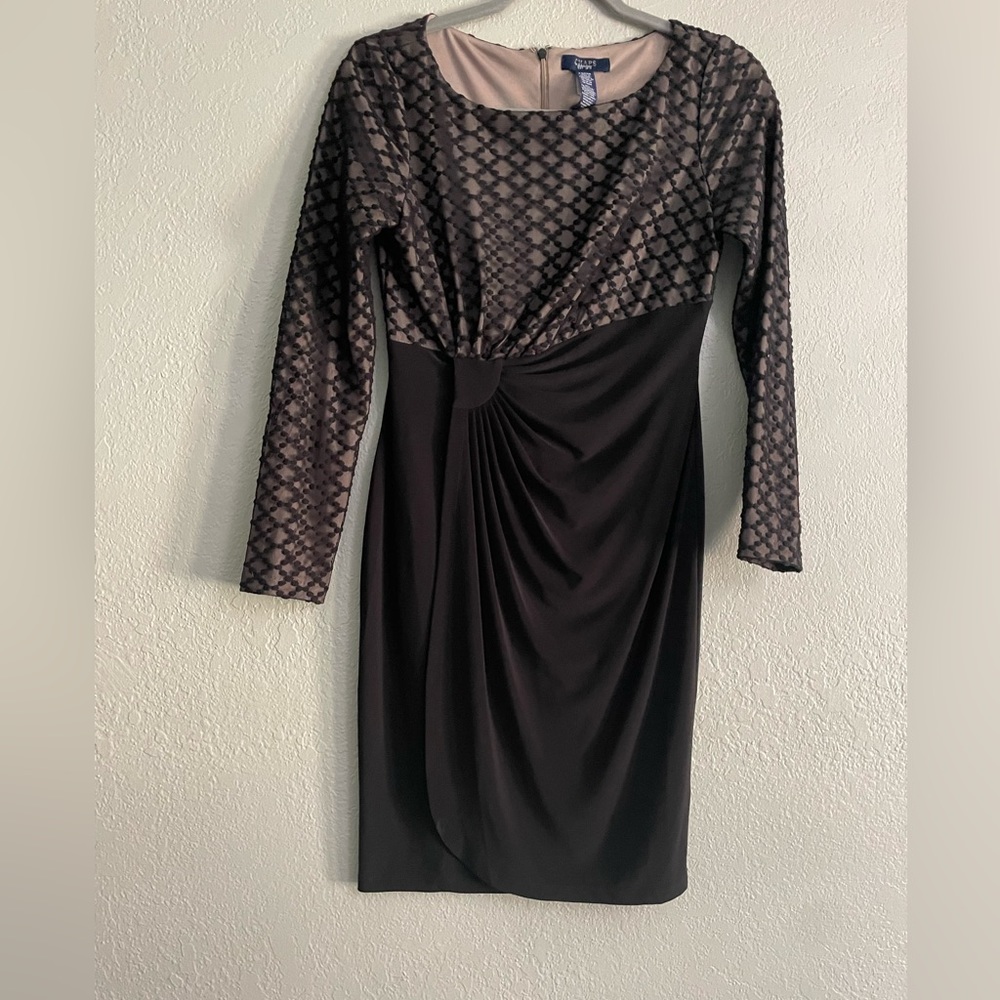 CHAPS long sleeve office dress